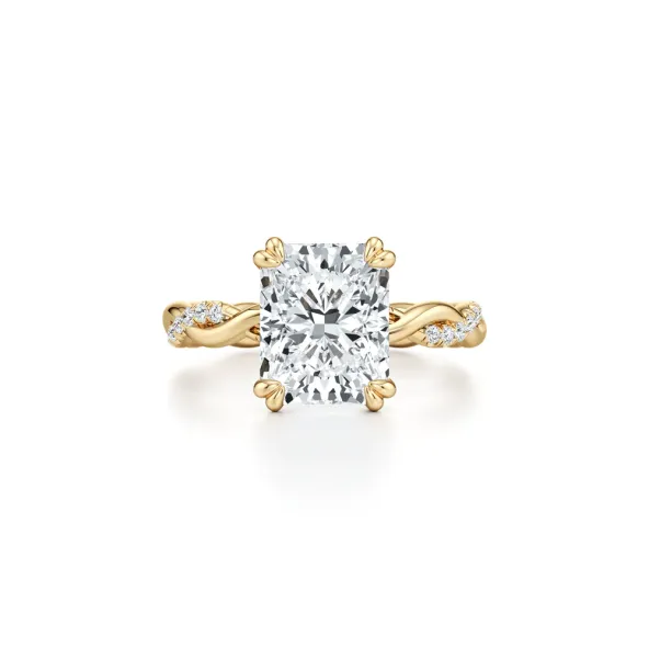 Radiant Solitaire Diamond Engagement Ring